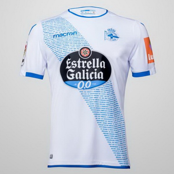 Deportivo Coruña Trikot Ausweich 2018-19 Weiß Fussballtrikots Günstig